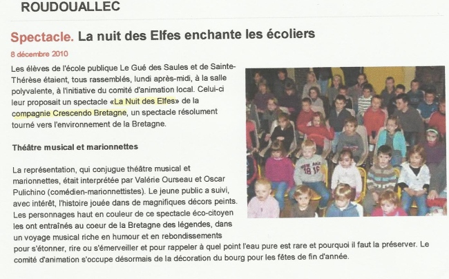 article de presse roudouallec